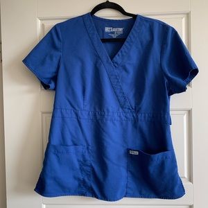Grey's Anatomy Mock Wrap Scrub Top & Tall Pants
